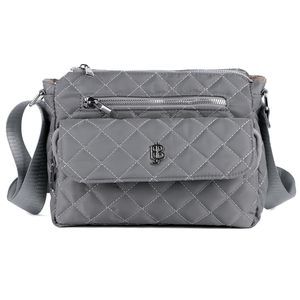 Julia Buxton Nylon Quilted Organizer Crossbody <3